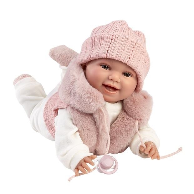 <img src='https://webimage.pl/pics/140/7/d8426265637140.jpg' style='height:440px' /> Lalka śmiejąca się Chloe 38cm