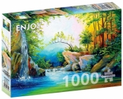 Puzzle 1000 Leśny wodospad