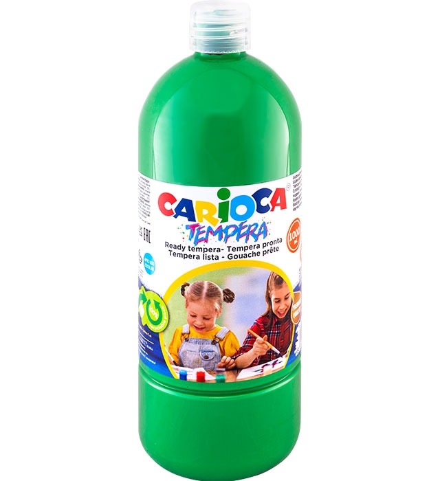 Farba Carioca tempera - zielona, 1000 ml