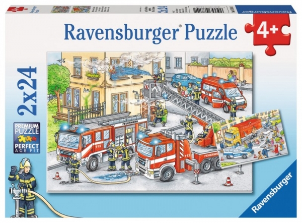 Puzzle 2x24 elementy - Bohaterowie w akcji (078141)
