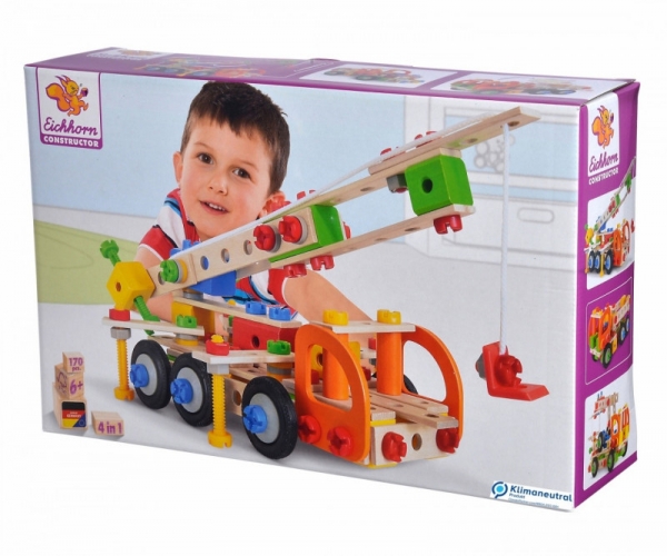 Zestaw konstrukcyjny dźwig samojezdny 170 elementów Eichhorn Constructor (100039094)