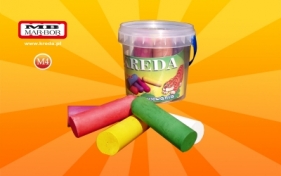 Kreda chodnikowa kolorowa M4 w wiaderku 7 sztuk