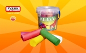 Kreda chodnikowa kolorowa M4 w wiaderku 7 sztuk