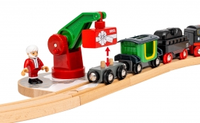 Brio Trains & Vehicles: Zestaw z kolejką na parę na baterie (63601400)