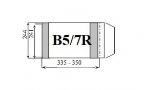 Okładka książkowa regulowana B5/7R (25szt) D&D