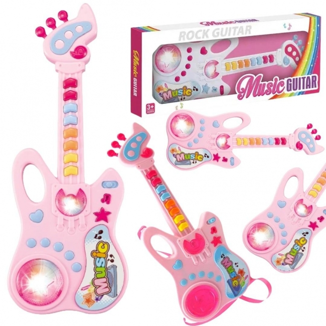 Gitara interaktywna światło i dźwięk