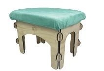 Taboret do pokoju dziecięcego miętowy