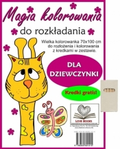 Magia kolorowania do rozkładania. Dla dziewczynki - Agnieszka Wileńska