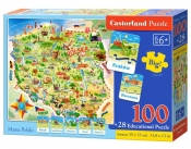 Puzzle edukacyjne 100: Mapa Polski (E142)