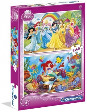 Puzzle Księżniczki 2x60 (07114)