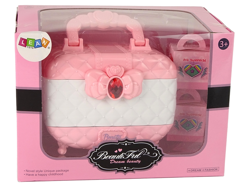 <img src='https://webimage.pl/pics/142/3/d5905679073063_1.jpg' style='height:440px' /> Zestaw piękności w kuferku różowo biały