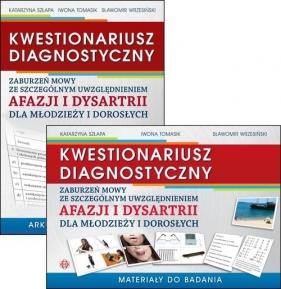 Kwestionariusz diagnostyczny zaburzeń mowy ze szczególnym uwzględnieniem afazji i dysartrii dla młodziezy i dorosłych - Katarzyna Szłapa, Iwona Tomasik, Sławomir Wrzesiński