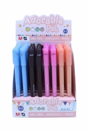 Długopis żelowy Adorable Pet niebieski (40szt) M&G