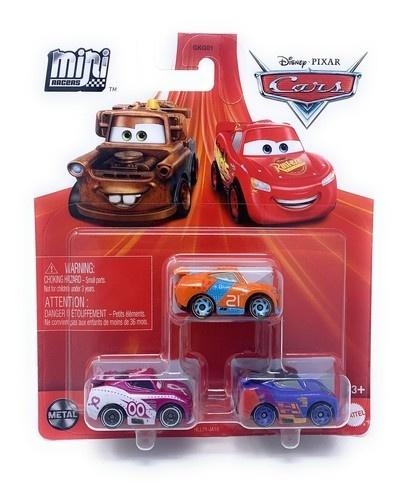 Cars Auta Mikroauta 3-pak