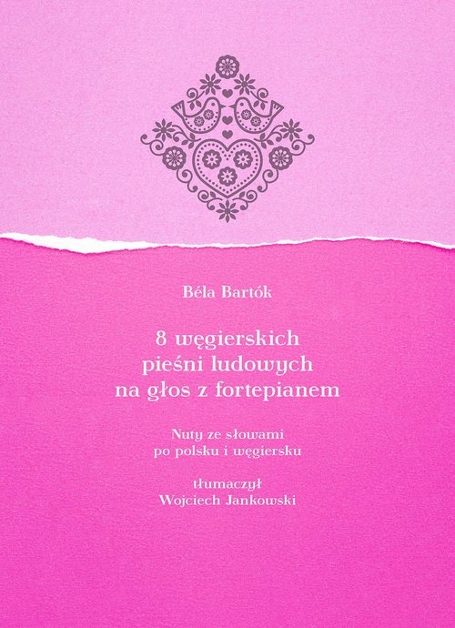 <img src='https://webimage.pl/pics/142/6/d56674B.jpg' style='height:440px' /> 8 węgierskich pieśni ludowych na głos z fortepianem. Nuty ze słowami po polsku i węgiersku