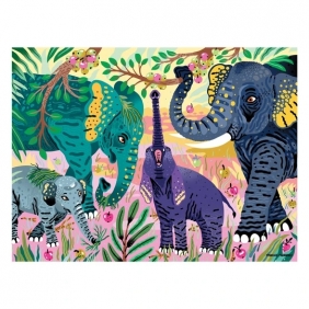 Mudpuppy, Puzzle edukacyjne 300: Zagrożone gatunki - Słonie azjatyckie