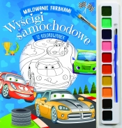 Malowanie farbkami. Wyścigi samochodowe