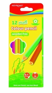 Kredki ołówkowe bezdrzewne 12 kolorów