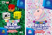 Blok techniczny "Pixel&Unicorn" A3/10k - kolorowy (106021008)
