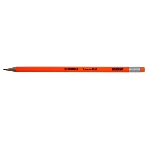 Ołówek Grafito z gumką HB pomarańczowy