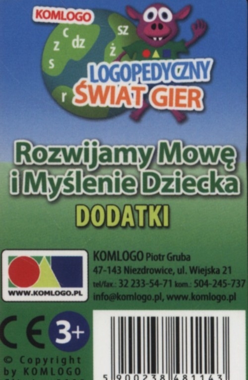 Karty Rozwijamy mowę i myślenie dziecka Dodatki