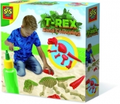 Zabawa w piasku kolorowe dinozaury