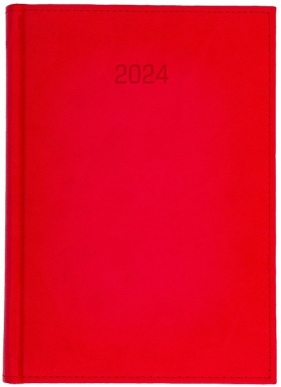 Kalendarz 2024 A4 tygodniowy Vivella Czerwony