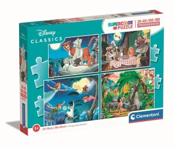 Puzzle 20+60+100+180 Super Kolor Disney