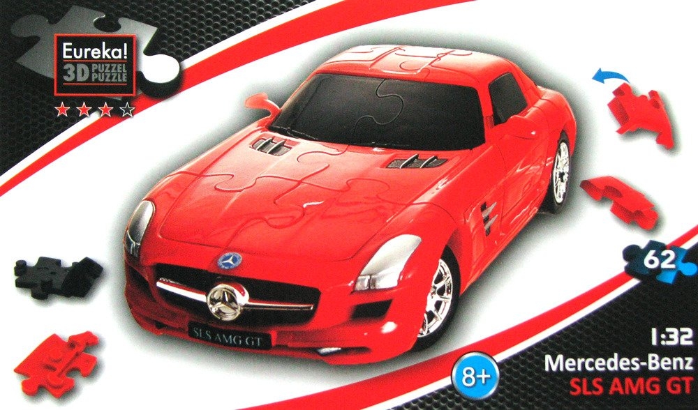 Puzzle 3D Cars: Mercedes SLS AMG - poziom 3/4 (105693)