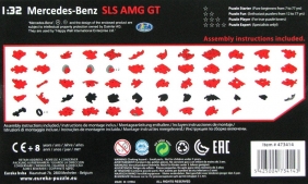 Puzzle 3D Cars: Mercedes SLS AMG - poziom 3/4 (105693)