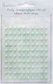 Perły samoprzylepne 5 mm Mint 100 szt