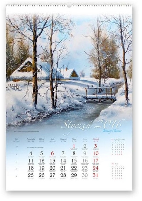 Kalendarz 2016 RW Polska w malarstwie