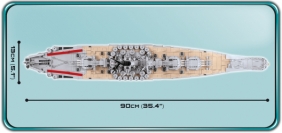 Cobi: Mała Armia WWII. Battleship Yamato - japoński pancernik (4814)