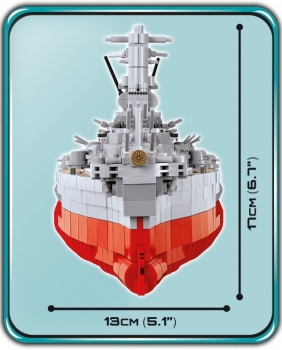 Cobi: Mała Armia WWII. Battleship Yamato - japoński pancernik (4814)