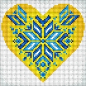 Diamentowa mozaika bez ramy - Ukraina w sercu