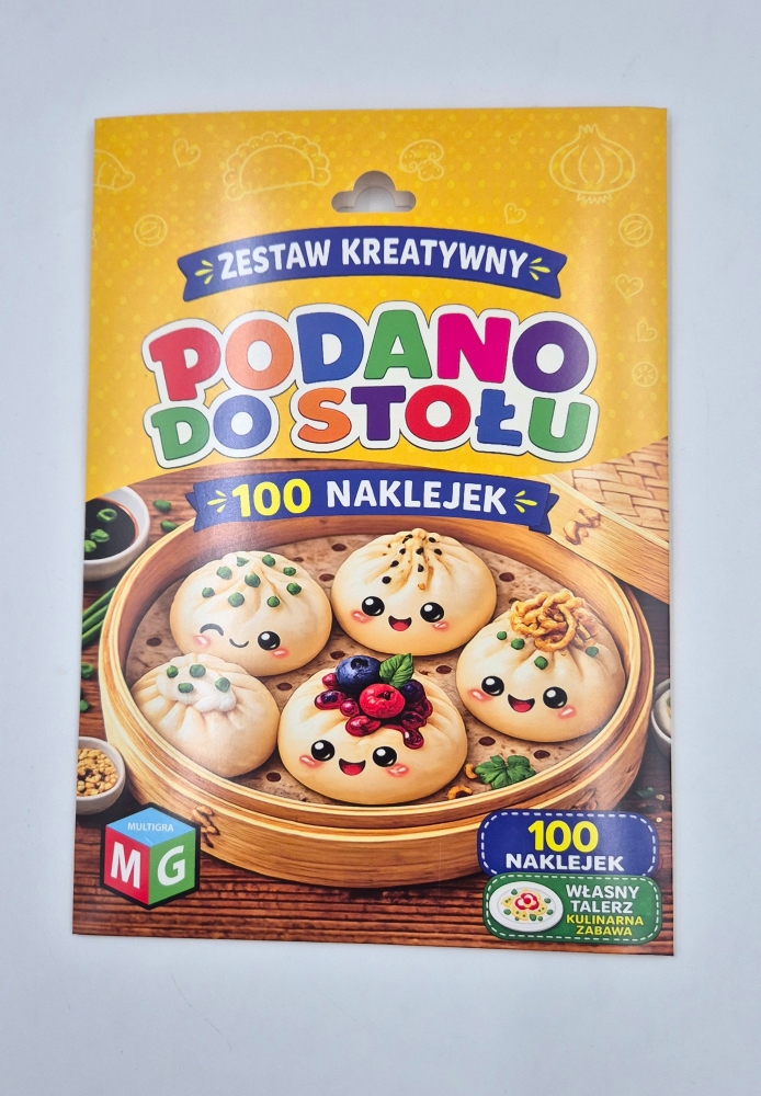 Zestaw kreatywny z naklejkami - Podano do stołu