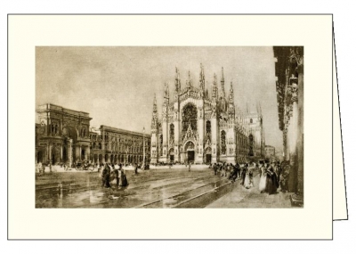 Karnet z kopertą ITW 014 - Milano, Piazza del Duomo