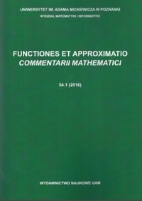Functiones et Approximatio Commentarii Mathematici 54.1 - Kaczorowski Jerzy