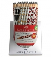 Ołówek Faber-Castell trójkątny, mix wzorów
