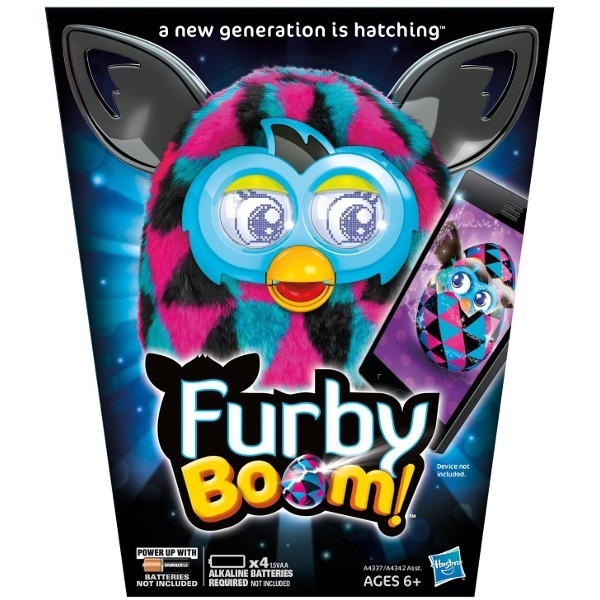 HASBRO Furby Boom Sunny Czarne i różowetrójkąty