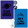 Zeszyt A4/32K linia margines 90g Sky Space (6szt)
