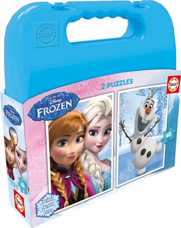 Walizka puzzle 2x48 Frozen (GXP-564725)