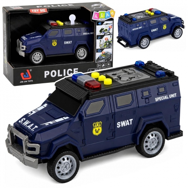 <img src='https://webimage.pl/pics/144/6/d5907990206144.jpg' style='height:440px' /> Samochód SWAT światło i dźwięk granatowy 1:32