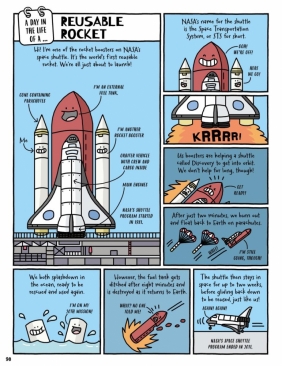 Dzień z życia astronauty, kosmicznej kupy i ziemskiej skorupy. Komiczne kompendium kosmiczne - Mike Barfield, Jess Bradley