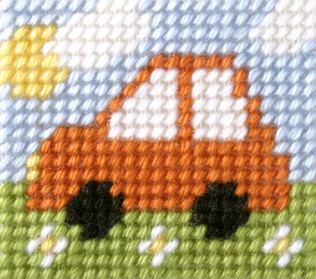 Haft. Moje pierwsze wyszywanie - Samochodzik