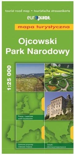 Ojcowski Park Narodowy. Mapa turystyczna w skali 1:25 000. Europilot