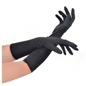 Akcesoria do kostiumów Arpex rękawiczki wieczorowe białe lub czarne (SR9144)