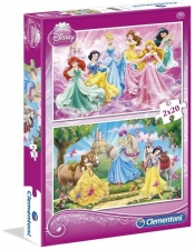Puzzle 2x20 Księżniczki (07014)