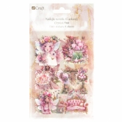 Naklejki połyskujące PET - Wróżki pink 6ark