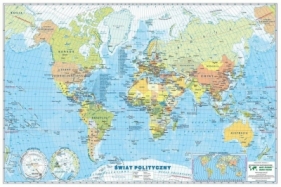 Świat mapa polityczna. Podkładka na biurko
